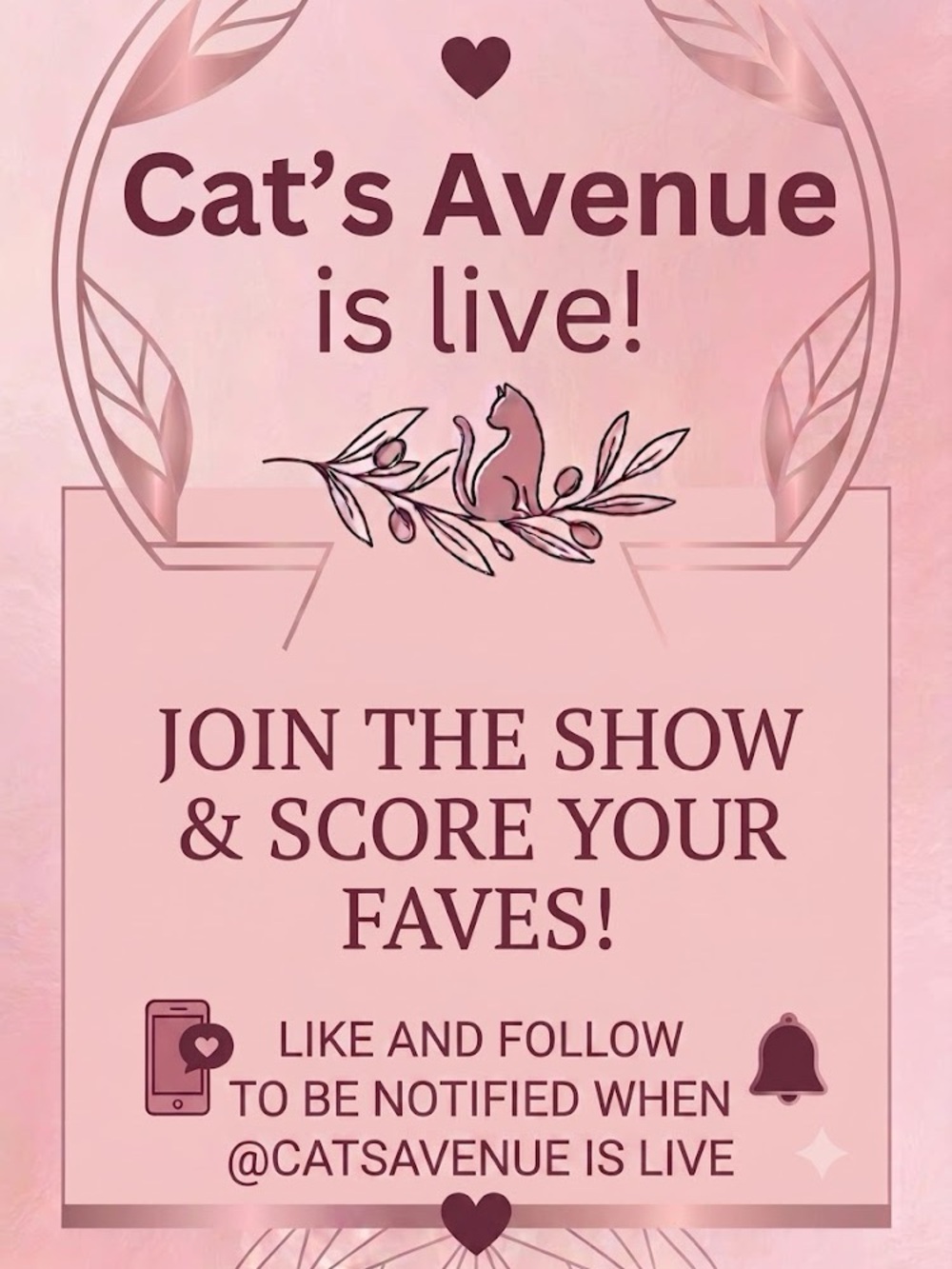 🎉 CAT'S AVENUE IS LIVE! Join the Posh Show for Live Deals! 🎉